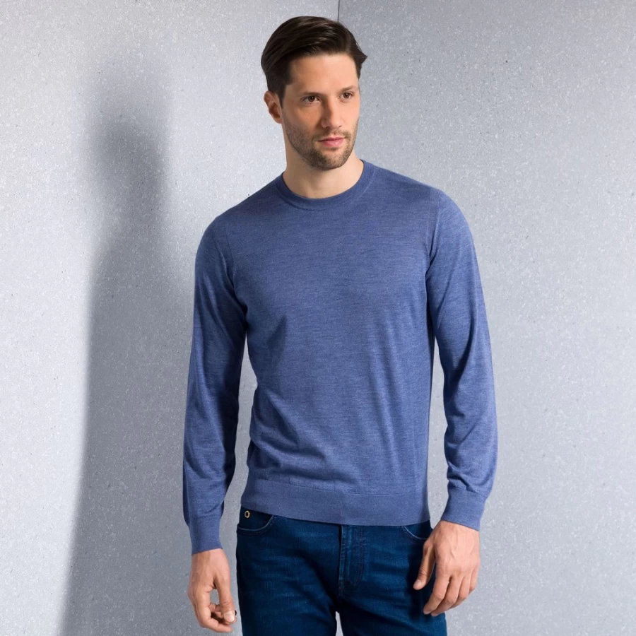 Stefano Ricci Men's Luxury Crewneck Sweater - Premium Cotton Knitwear for Men