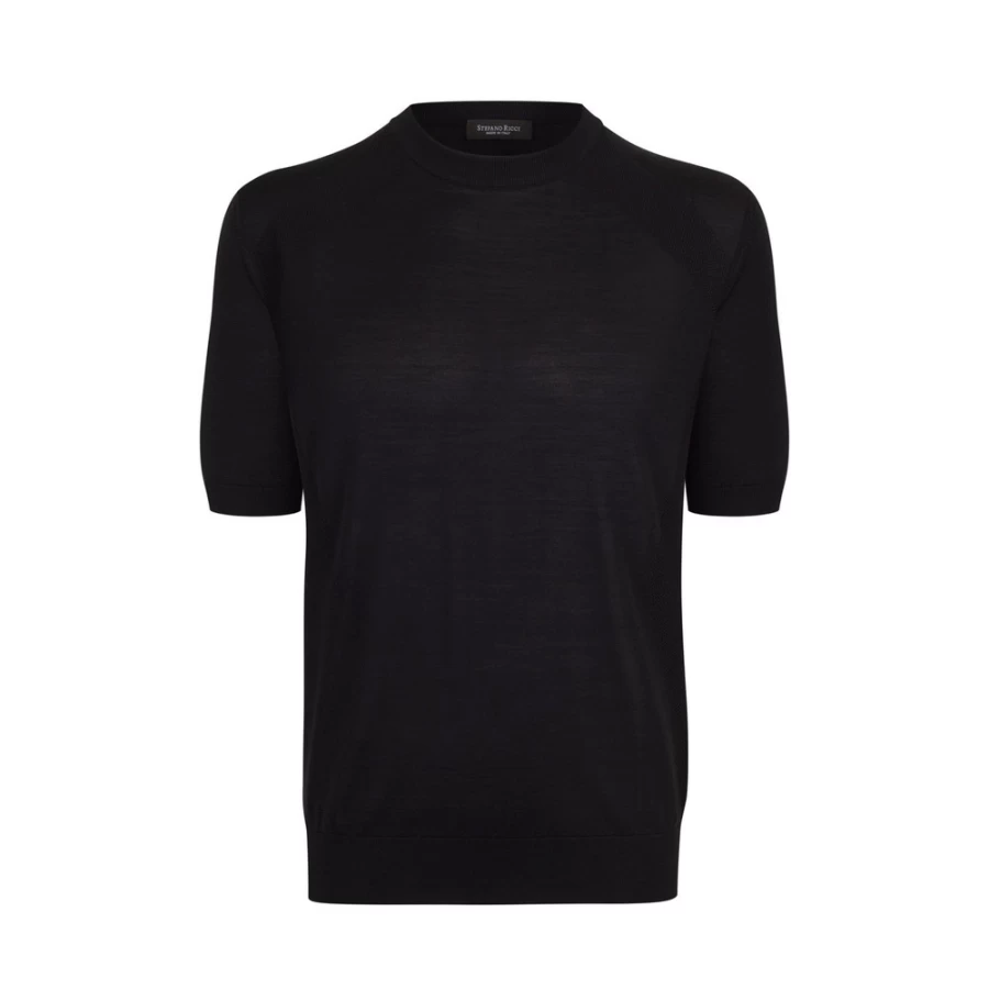 "Stefano Ricci Men's Short Sleeve Crewneck Sweater in Color F22116_2131"