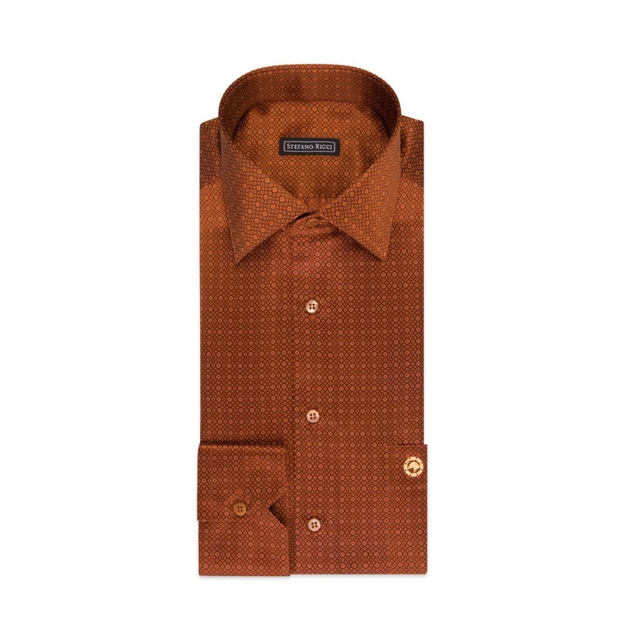 "Stefano Ricci Men's Handmade Ivrea Shirt – Luxury Italian Dress Shirt"