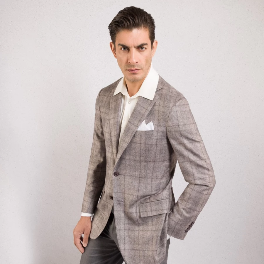 "Stefano Ricci Men's Two-Button Deconstructed Blazer in Elegant Cut - Premium Tailored Jacket"