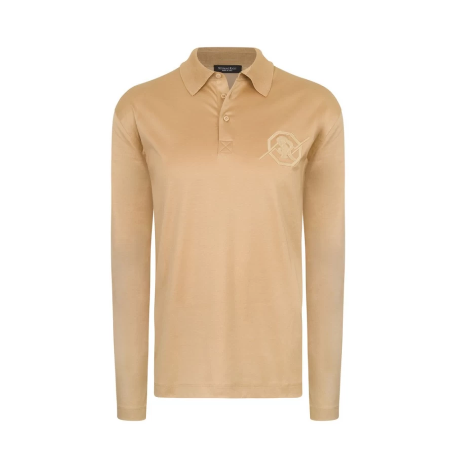 Stefano Ricci Men's Premium Three-Button Polo Shirt – Classic Fit Luxury Cotton Top
