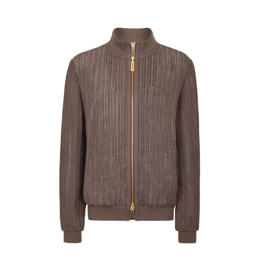 Stefano Ricci Men's Woven Calfskin Leather Blouson Jacket Luxury Designer Outerwear
