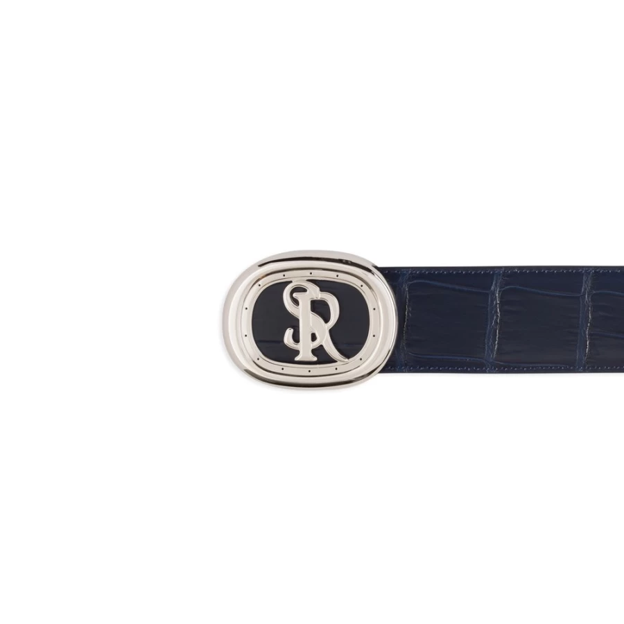 Stefano Ricci Luxury Matted Crocodile Skin Belt for Men - Premium Designer Accessory