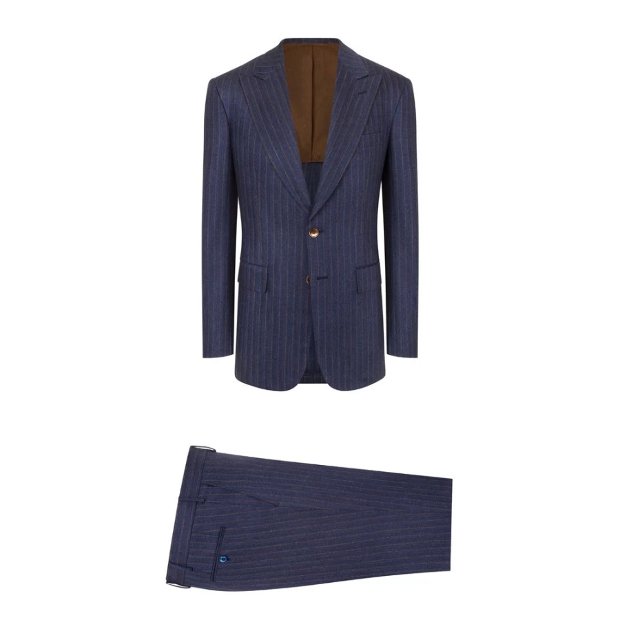 "Stefano Ricci Men's Premium Two-Button Suit for Formal Wear"
