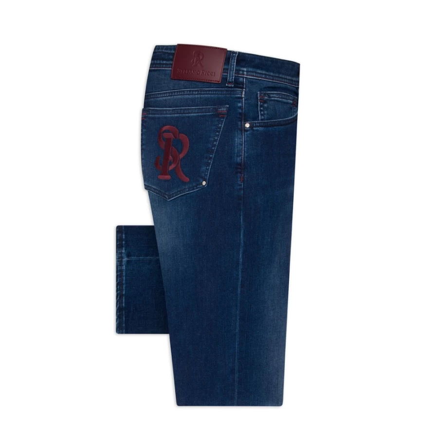 Stefano Ricci Men's Premium Luxury Jeans - High-End Denim for a Stylish Fit