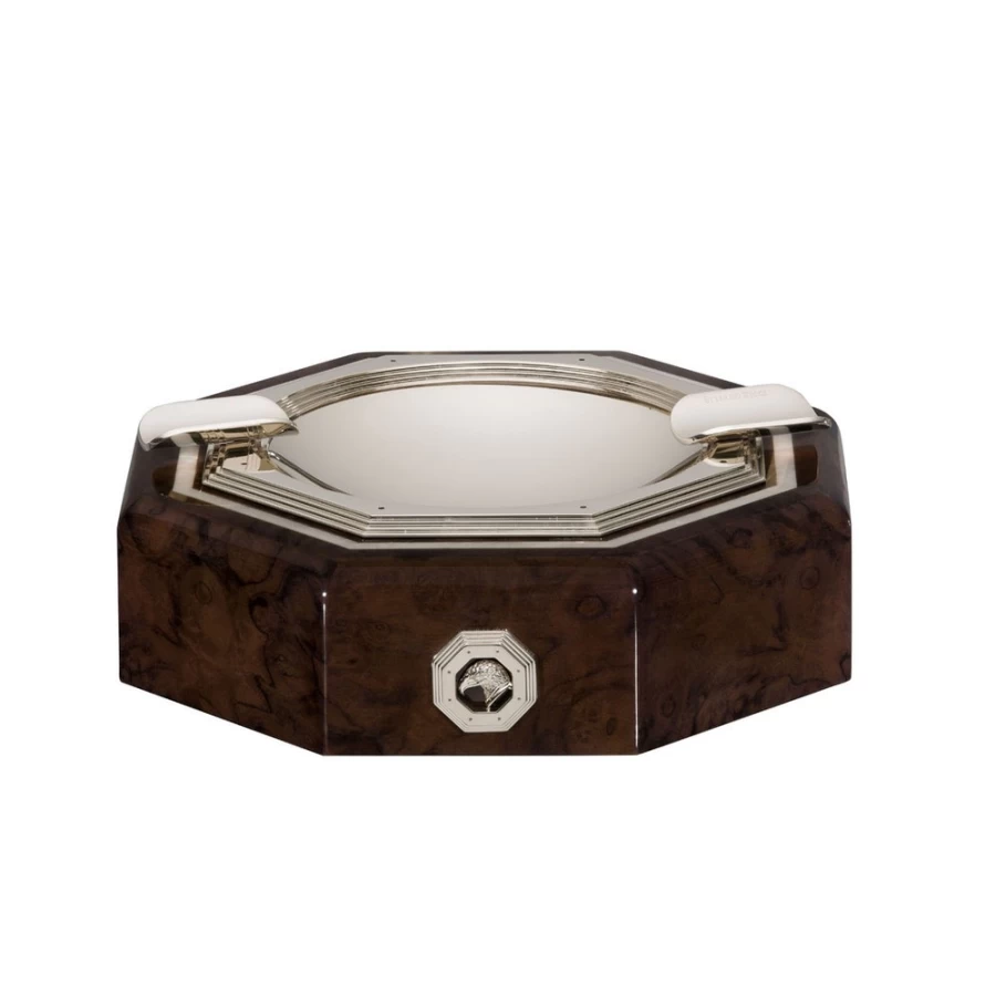 "Stefano Ricci Luxury Octagonal Crystal Ashtray - Premium SR Collection"