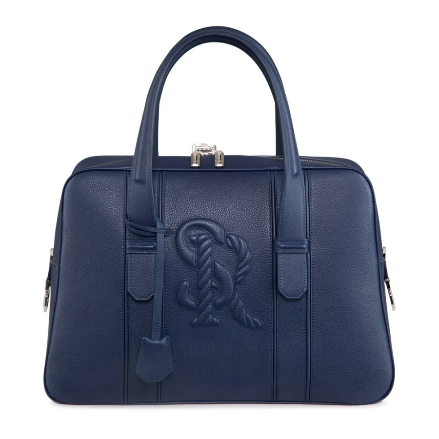 "Stefano Ricci Handmade Luxury Calfskin Business Briefcase for Men"