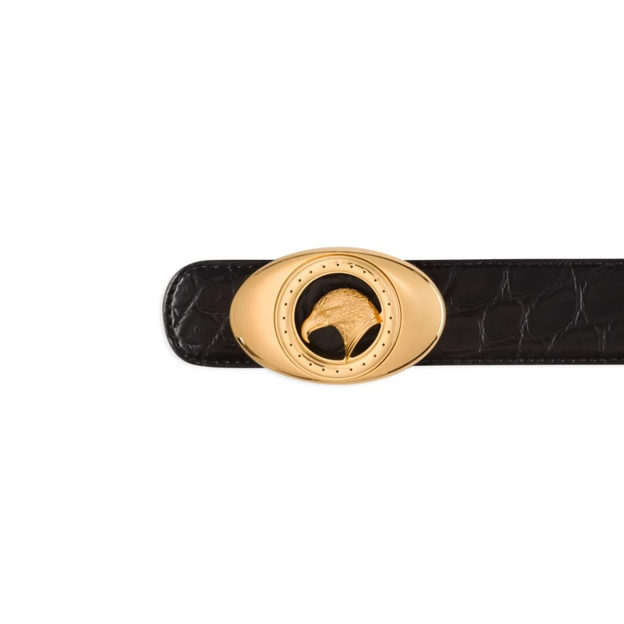 Stefano Ricci Luxury Matted Crocodile Skin Belt for Men - Premium Designer Accessory