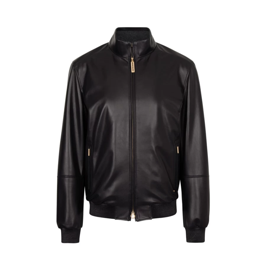Stefano Ricci Men's Lambskin Leather Blouson Jacket – Premium Luxury Outerwear