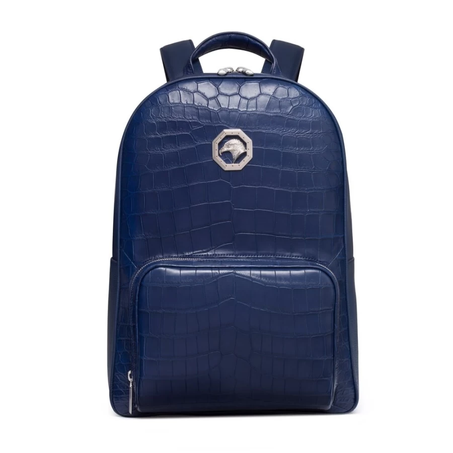 Stefano Ricci Handmade Luxury Crocodile Leather Backpack For Men Premium Calfskin Designer Bag