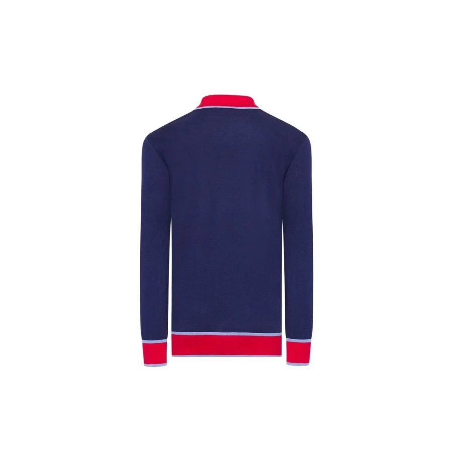 Stefano Ricci Junior Zip Polo Shirt for Boys - Premium Cotton Knitwear