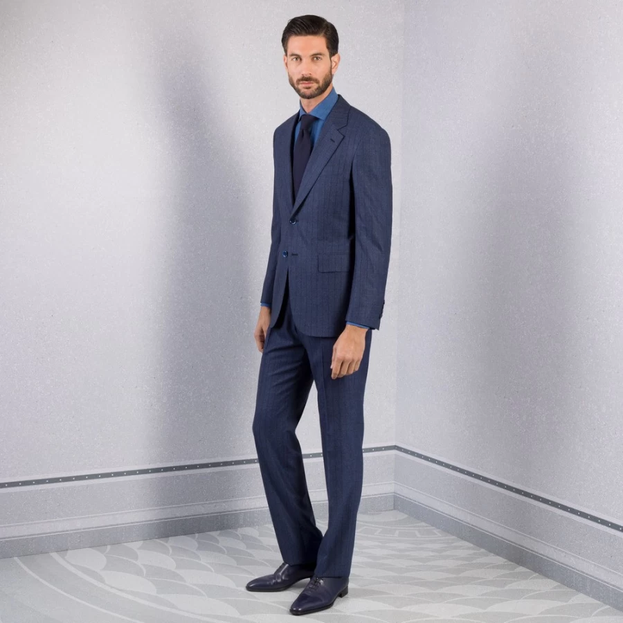 "Stefano Ricci Men's Fiesole Two-Button Luxury Suit for Formal Wear"