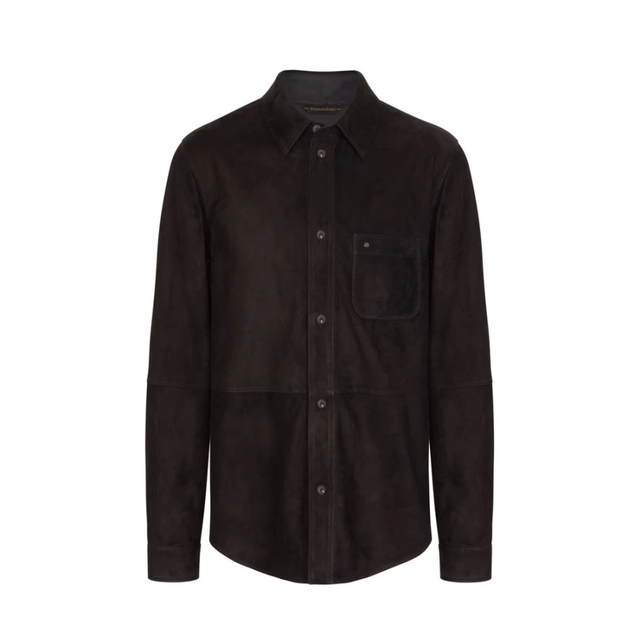Stefano Ricci Men's Luxury Suede Shirt for Premium Style