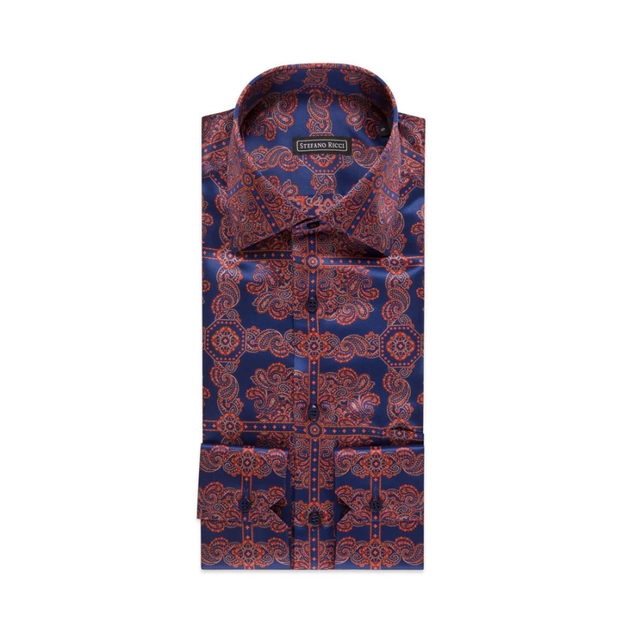 "Stefano Ricci Men's Handmade Torino Shirt – Luxury Italian Craftsmanship"