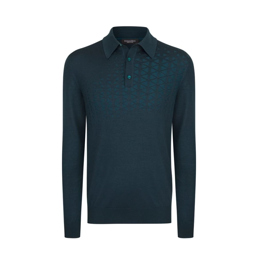 Stefano Ricci Men's Premium Three-Button Polo Shirt in Classic Color F21433_2527