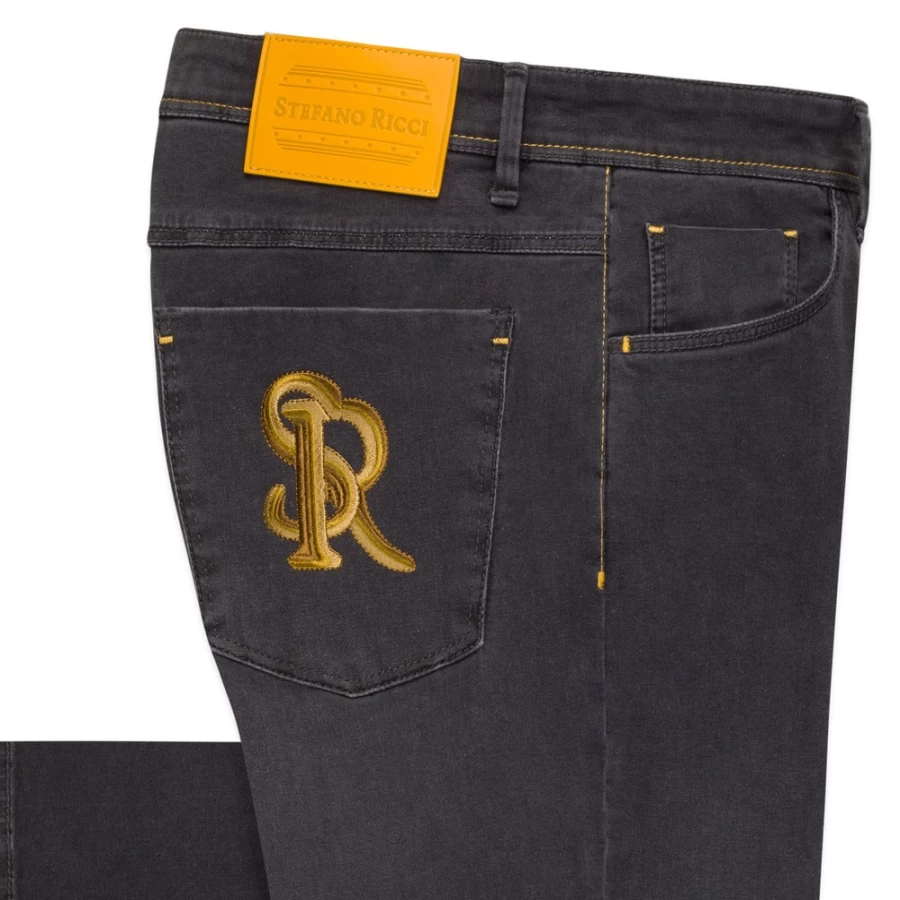 Stefano Ricci Men's Premium Luxury Jeans - High-Quality Denim for a Stylish Fit