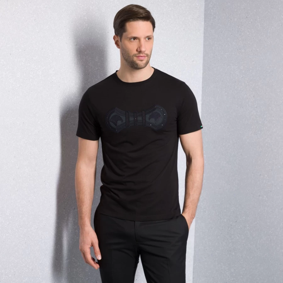 Stefano Ricci Men's N999 Crewneck T-Shirt | Premium Cotton Classic Fit Tee