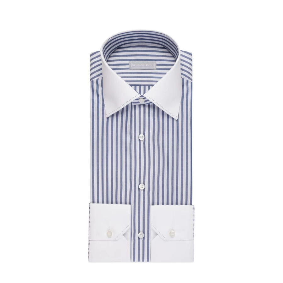 Stefano Ricci Men's Handmade Asti Shirt – Premium Luxury Cotton Dress Shirt for Men
