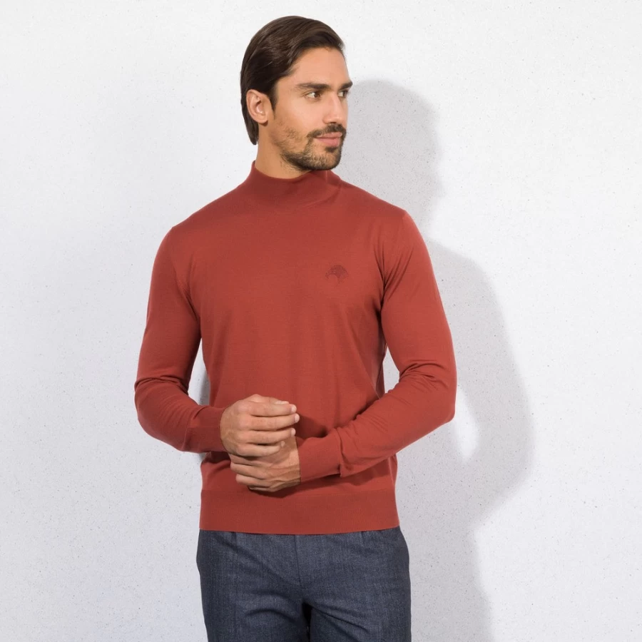 Stefano Ricci Men's Knit Mockneck Sweater in Color F22345_803
