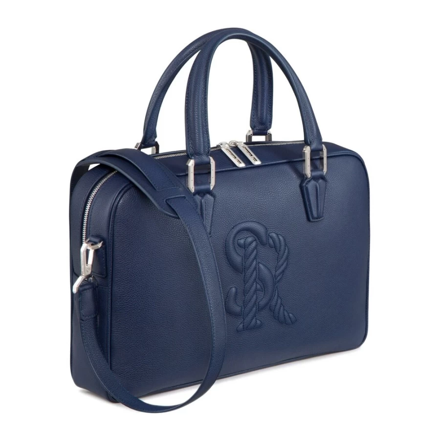 "Stefano Ricci Handmade Luxury Calfskin Leather Business Briefcase for Men"