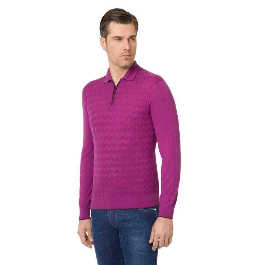 Stefano Ricci Men's Premium Zip Polo Shirt – Luxury Fashion & Style