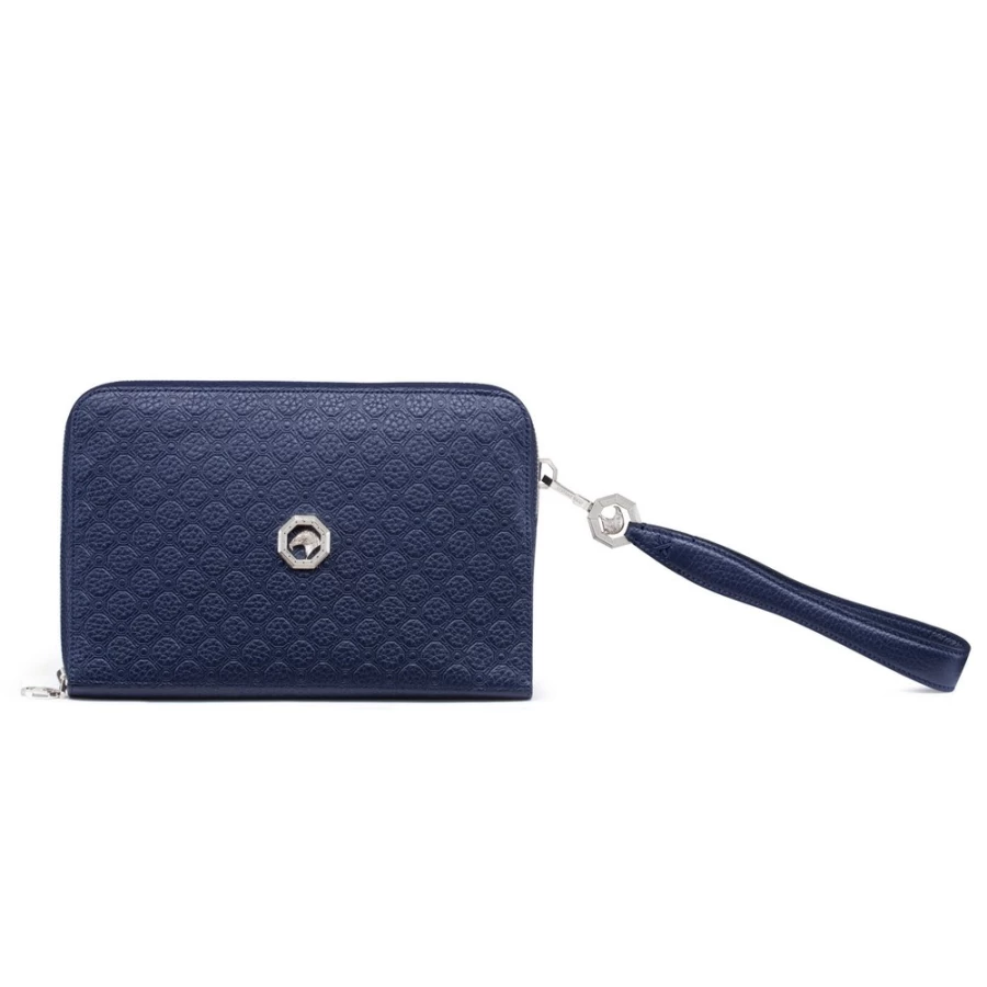 "Stefano Ricci Handmade Calfskin Leather Travel Pouch – Premium Luxury Accessory"