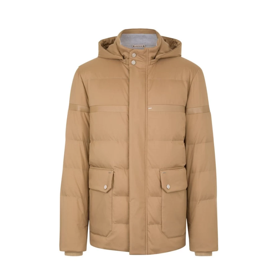 Stefano Ricci Men's Premium Hooded Down Jacket for Winter Warmth & Luxury Style