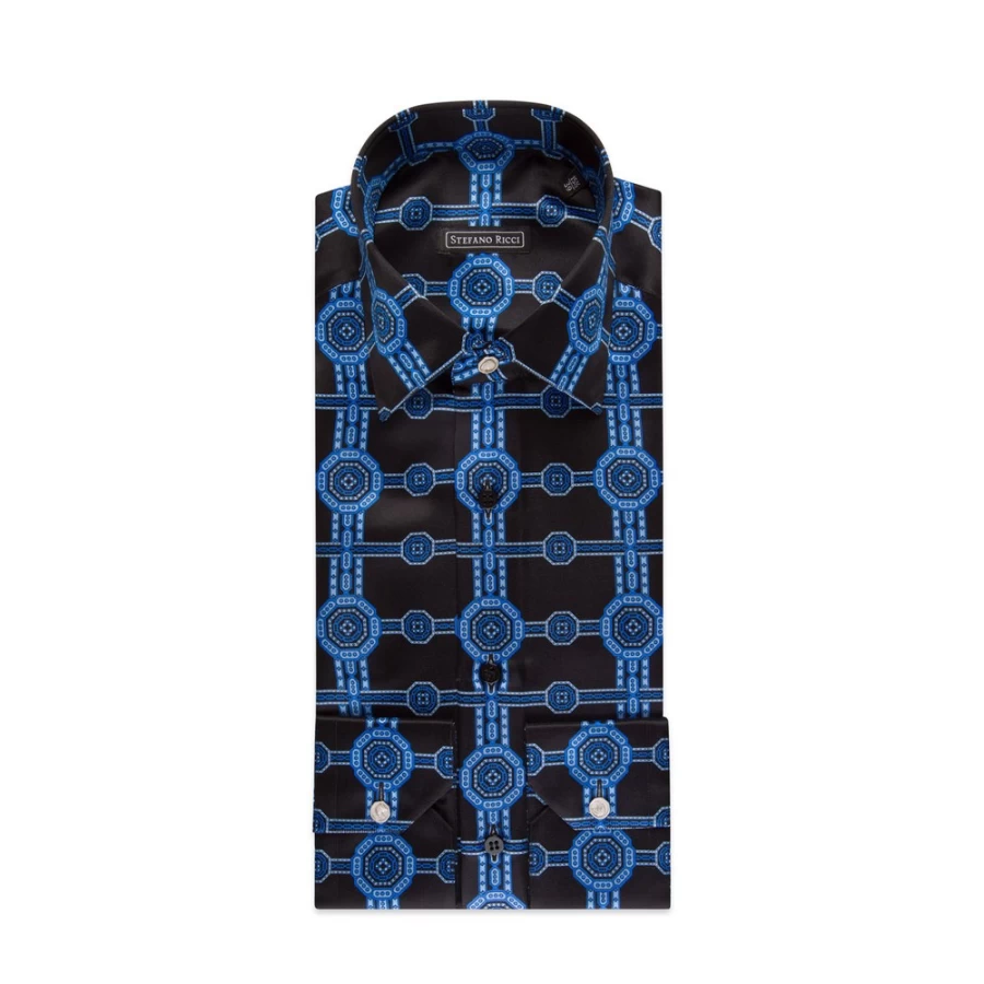 Stefano Ricci Men's Handmade Ivrea Shirt – Premium Luxury Cotton Dress Shirt