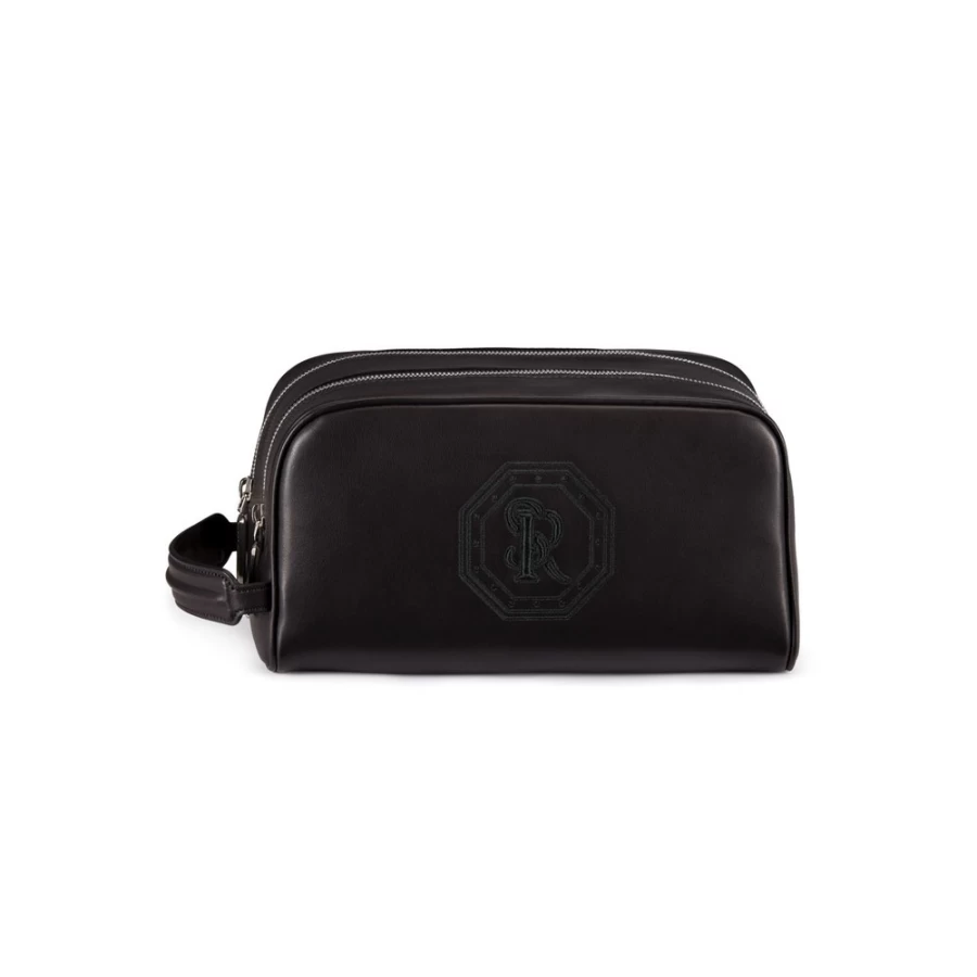 Stefano Ricci Handcrafted N999 Calfskin Leather Toiletry Bag for Men - Luxury Travel Accessory