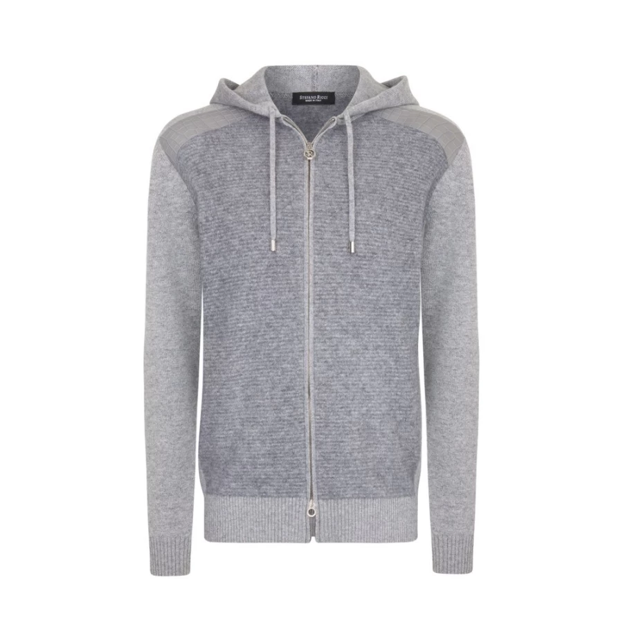 Stefano Ricci Men's Cashmere Silk Hooded Blouson Jogging Jacket