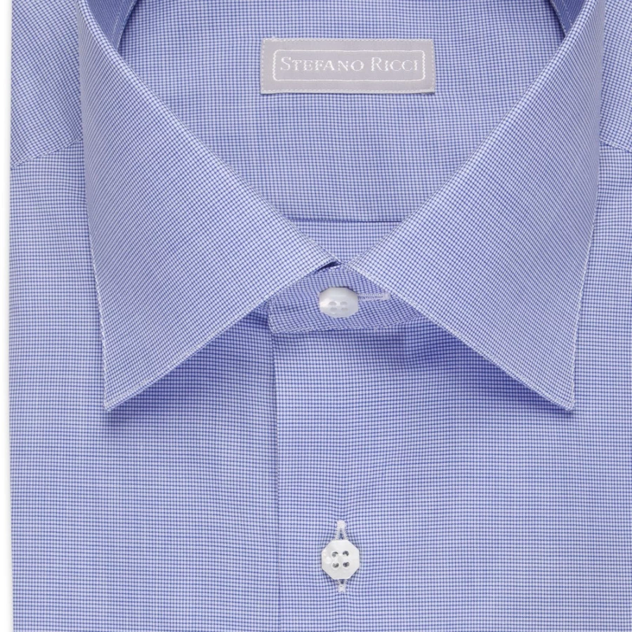 Stefano Ricci Men's Handmade Asti Shirt - Luxury Italian Cotton Dress Shirt for Men