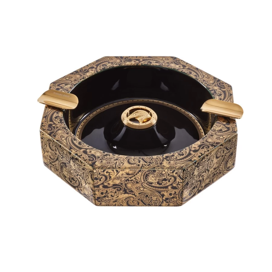 "Stefano Ricci Luxury Porcelain Cigar Ashtray for Premium Smoking Accessories"