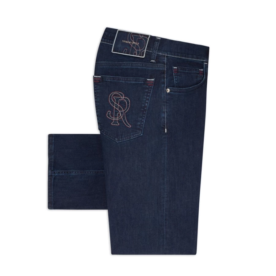 "Stefano Ricci Men's Premium Regular Fit Jeans for Classic Style"