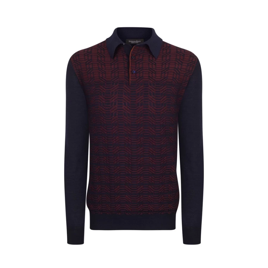 Stefano Ricci Men's Premium Knit Three-Button Polo Shirt