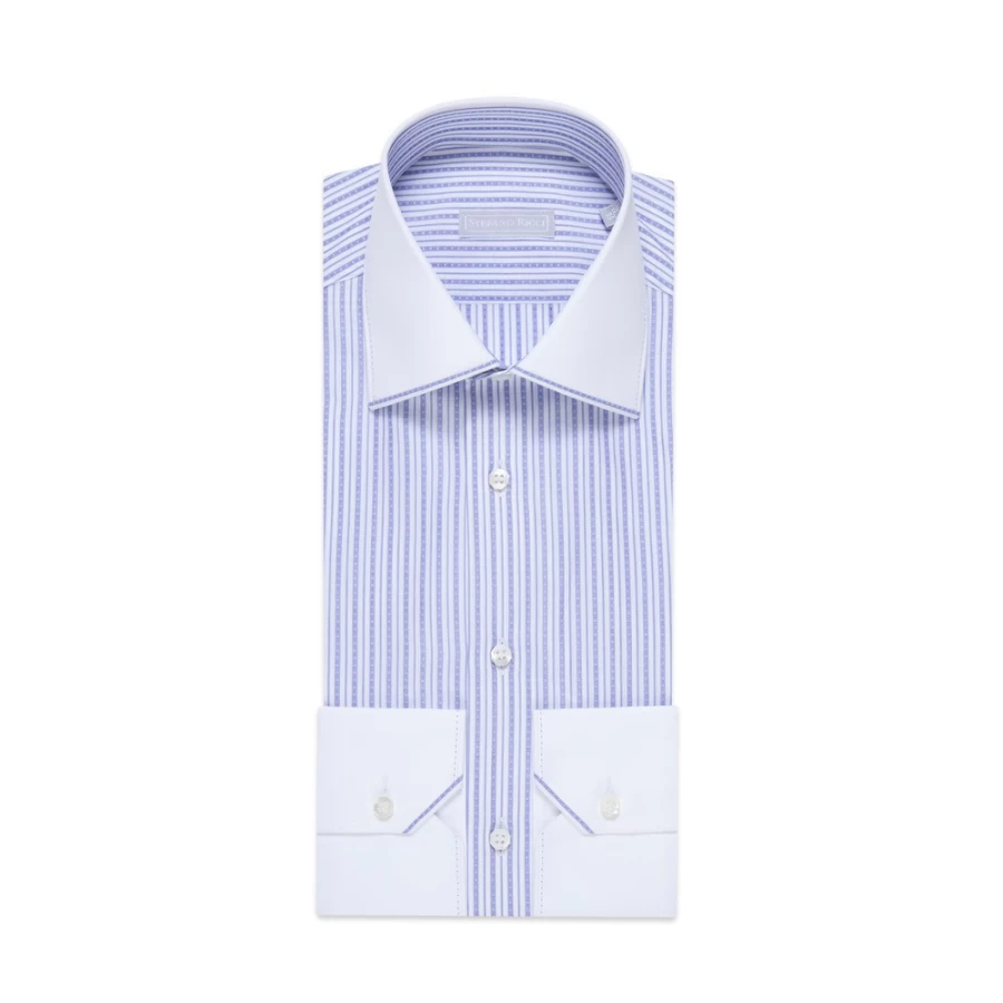 Stefano Ricci Men's Handmade Asti Shirt - Luxury Italian Cotton Dress Shirt