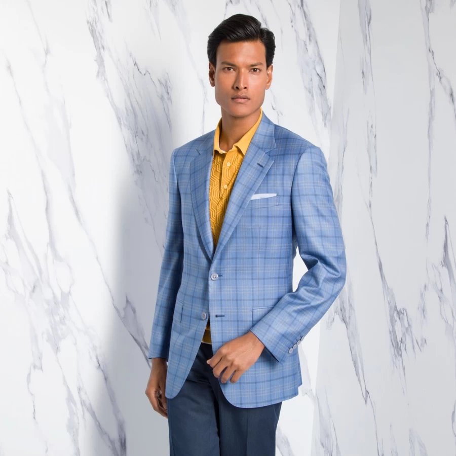 "Stefano Ricci Men's Classic Two-Button Jacket in Co56Hc_6323 Color | Premium Luxury Blazer"