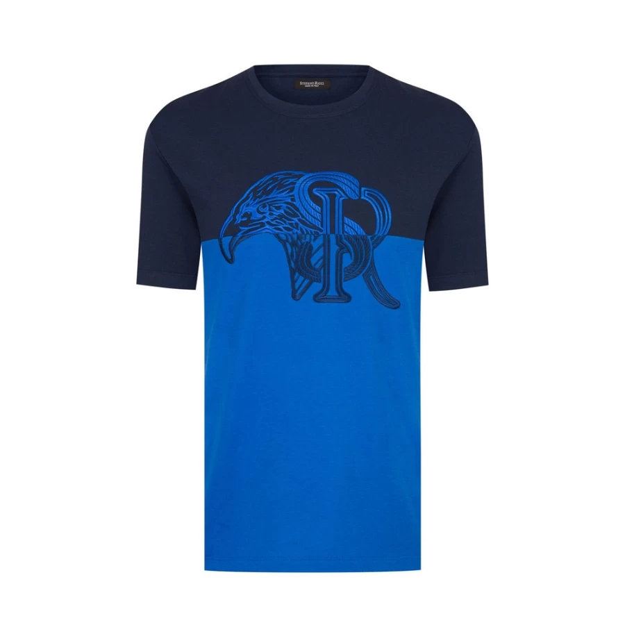 Stefano Ricci Men's Luxury Crewneck T-Shirt Premium Cotton Classic Fit