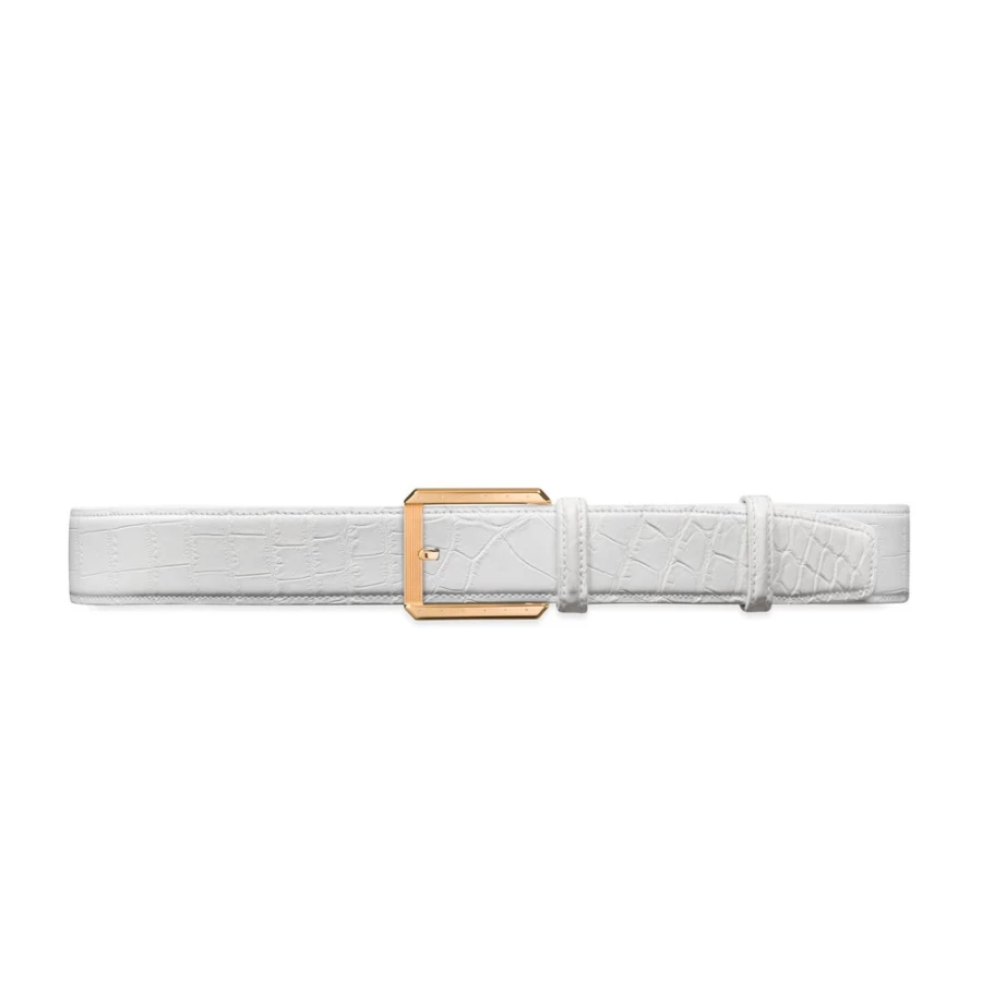 Stefano Ricci Luxury Matted Crocodile Skin Belt for Men - Premium Designer Accessory