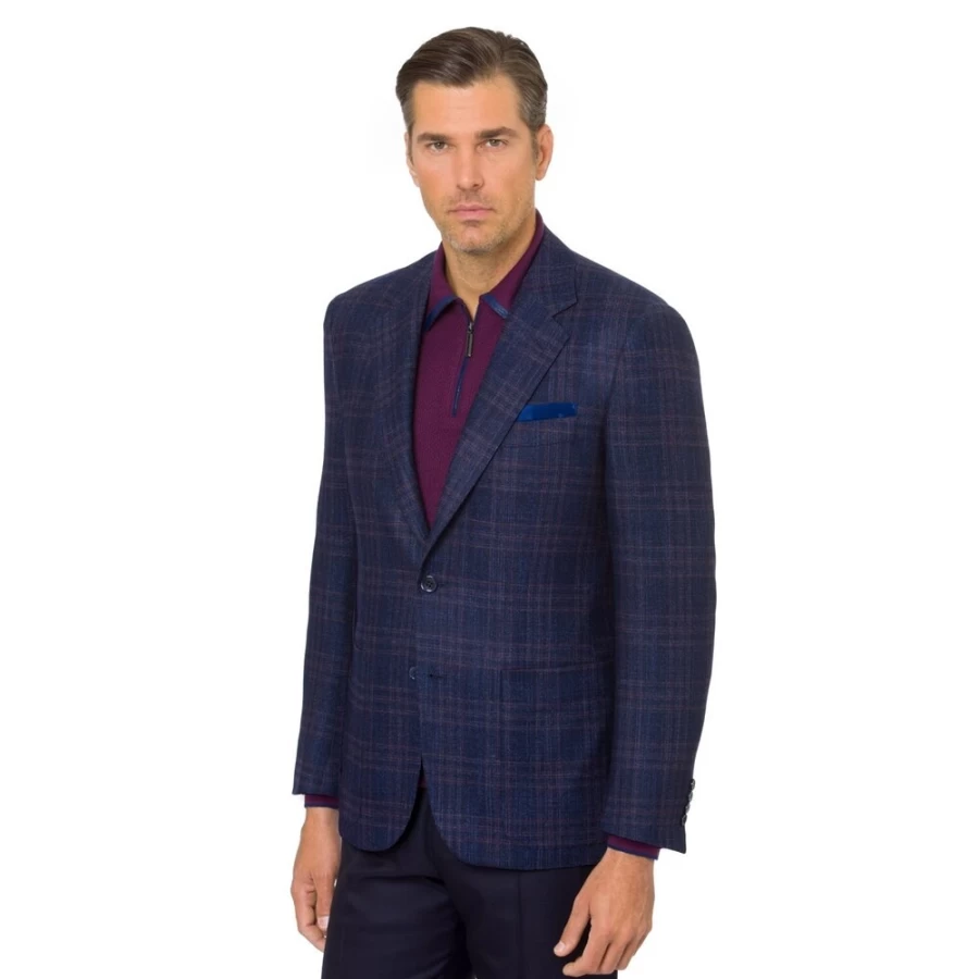 Stefano Ricci Men's Premium Two-Button Jacket – Classic Tailored Blazer for Formal Wear
