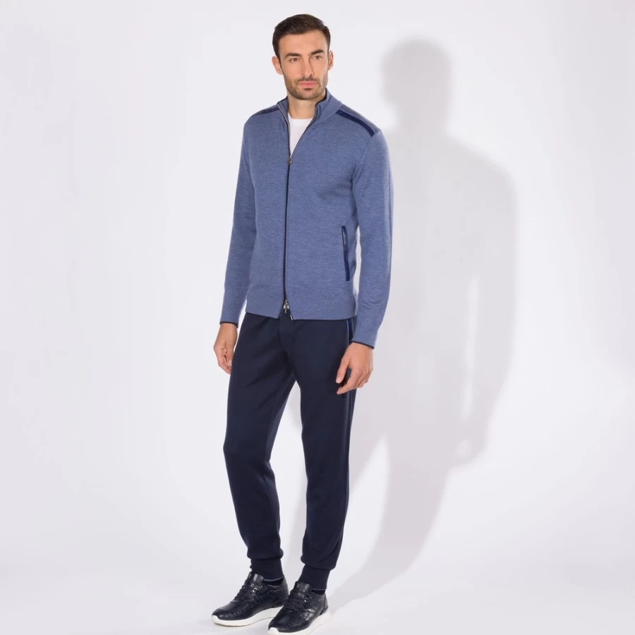 Stefano Ricci Men's Premium Jogging Suit Blouson - Luxury Tracksuit for Running & Casual Wear