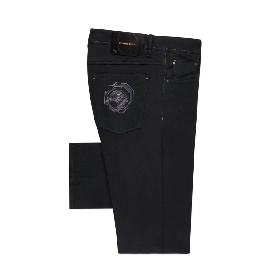 Stefano Ricci Men's Nene Five-Pocket Trousers for Luxury Casual Wear