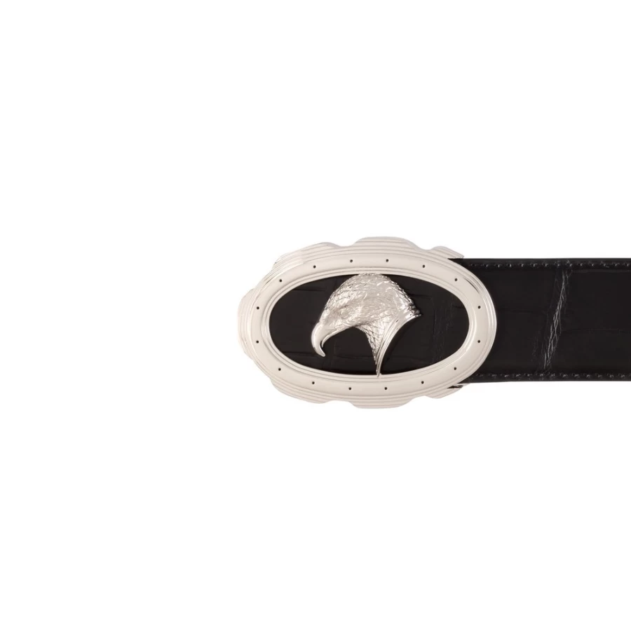 Stefano Ricci Matte Crocodile Leather Belt in N999 Brown - Luxury Designer Men's Accessory