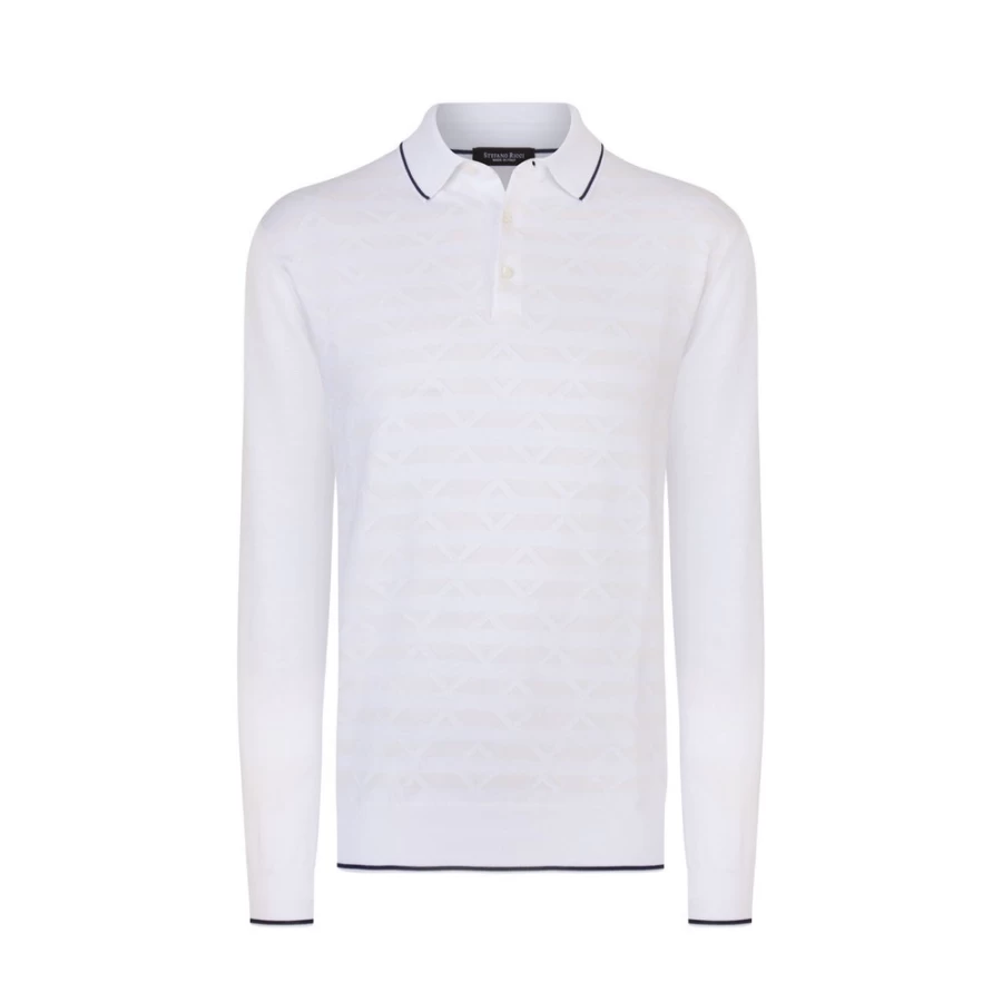 Stefano Ricci Men's Premium Three-Button Polo Shirt – Classic Fit Luxury Cotton Top