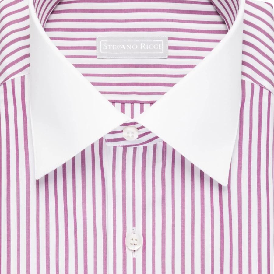 "Stefano Ricci Men's Handmade Barolo Shirt – Luxury Italian Dress Shirt"