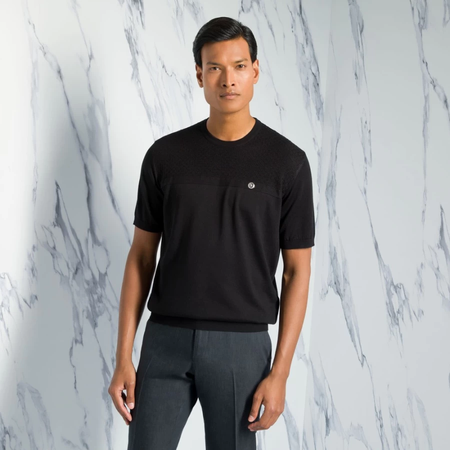 Stefano Ricci Men's Luxury Crewneck Sweater - Premium Cotton Knitwear for Elegant Style