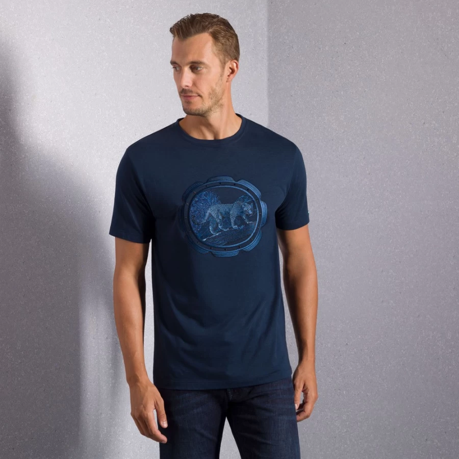 Stefano Ricci Men's Luxury Crewneck T-Shirt Premium Cotton Classic Fit