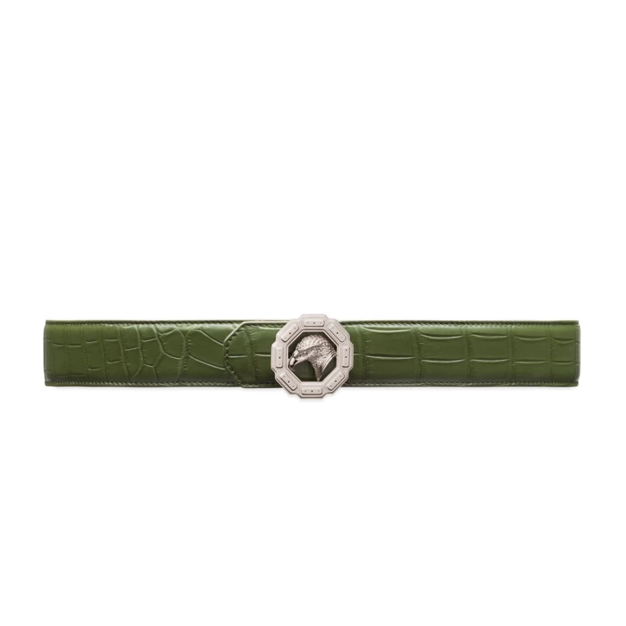 Stefano Ricci Genuine Crocodile Leather Handmade Belt for Men - Luxury Matte Finish