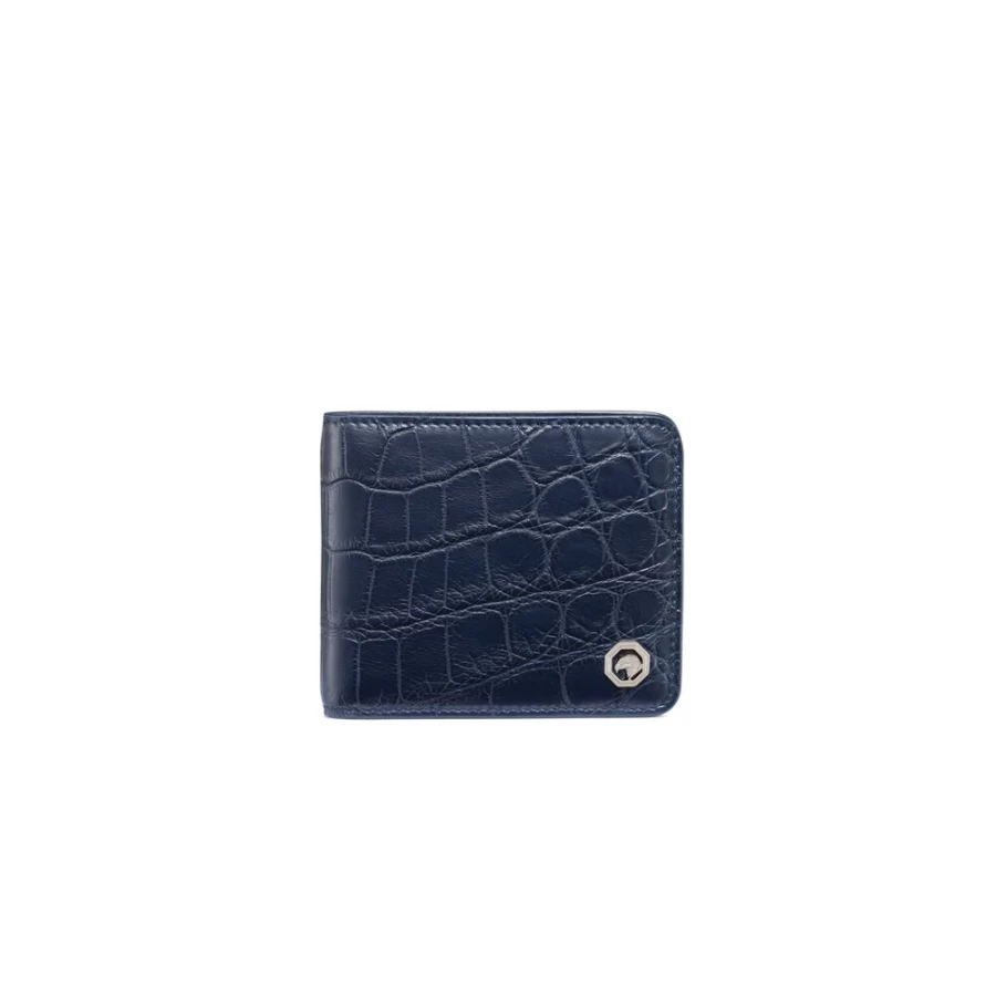 Stefano Ricci Handmade Genuine Crocodile & Calfskin Leather Men's Luxury Wallet