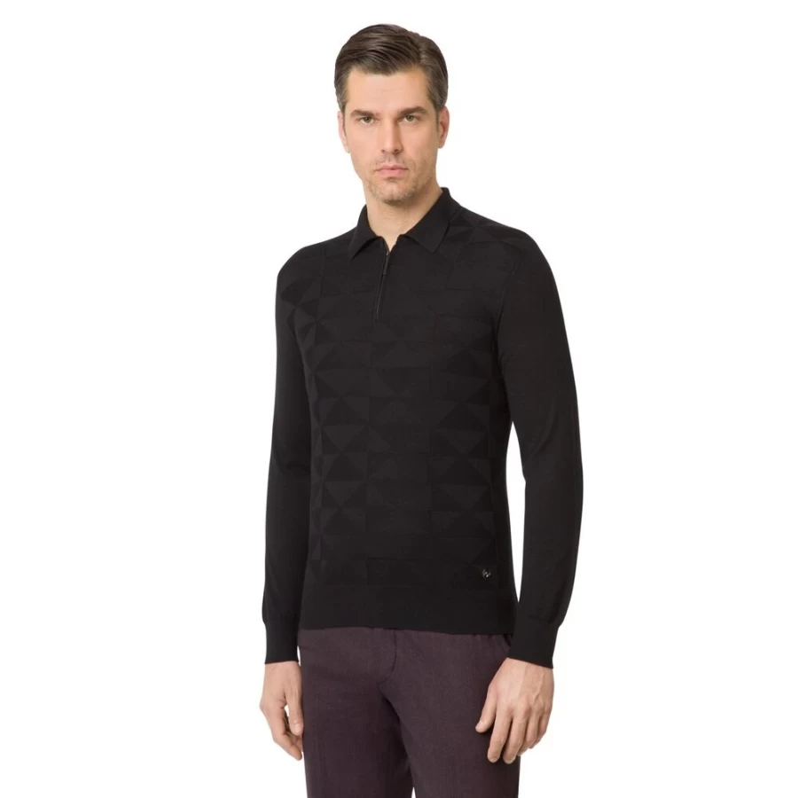 Stefano Ricci Men's Premium Zip Polo Shirt – Luxury Fashion & Style
