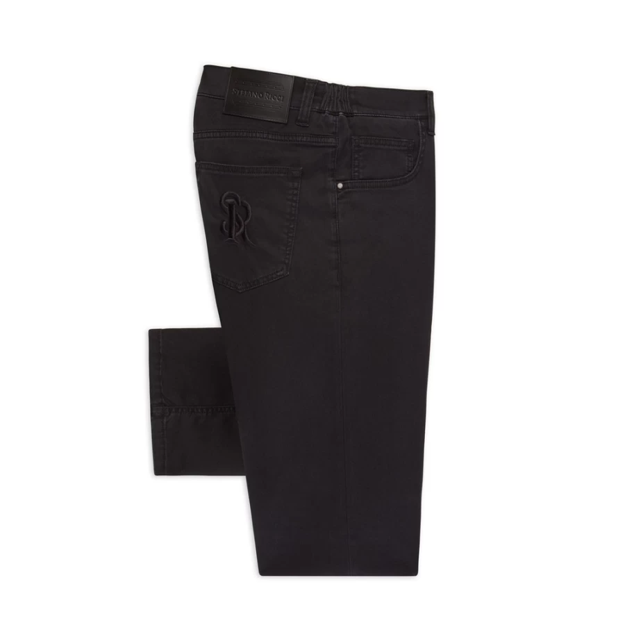 "Stefano Ricci Men's Premium Tapered Jeans - Slim Fit Denim Pants for Style & Comfort"